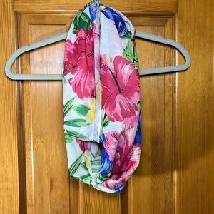 Floral infinity scarf